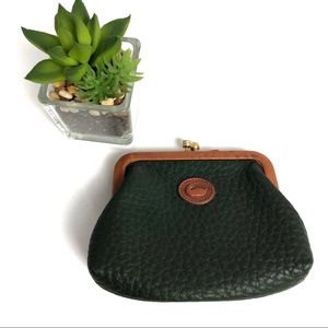 Vintage Dooney & Bourke Hunter Green Coin Purse